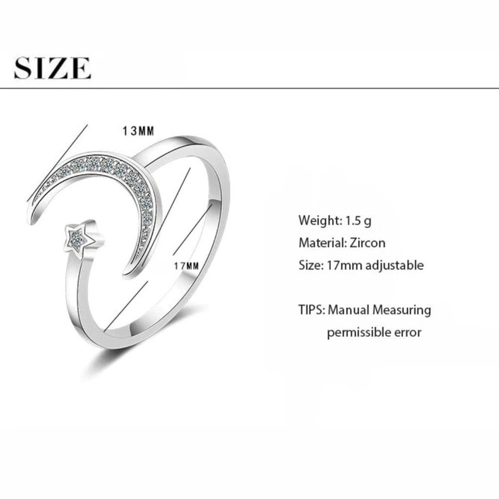 "925 Sterling Silver Simple Zircon  Rings, F227_10